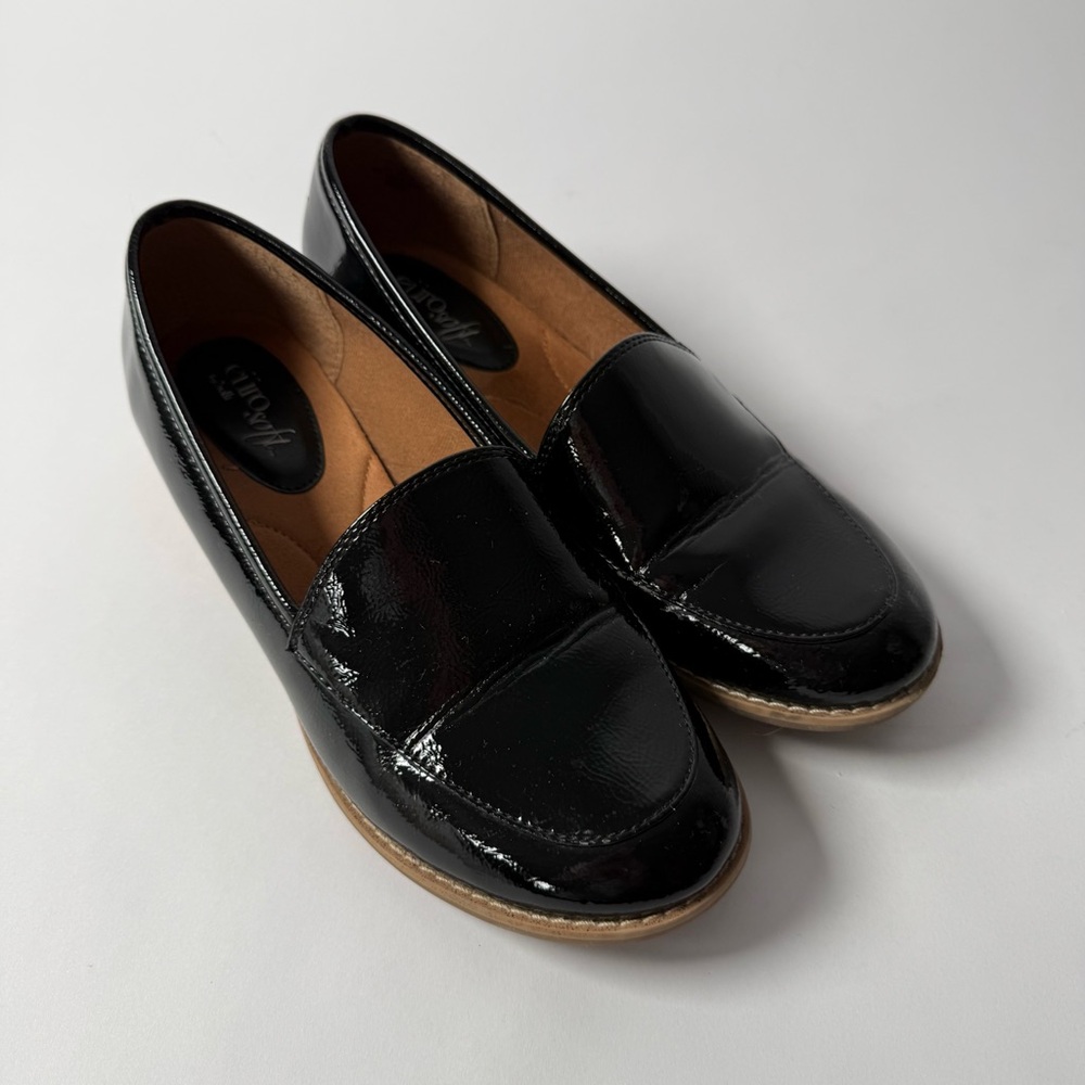 Eurosoft Classic Patent‎ Black Leather Loafers